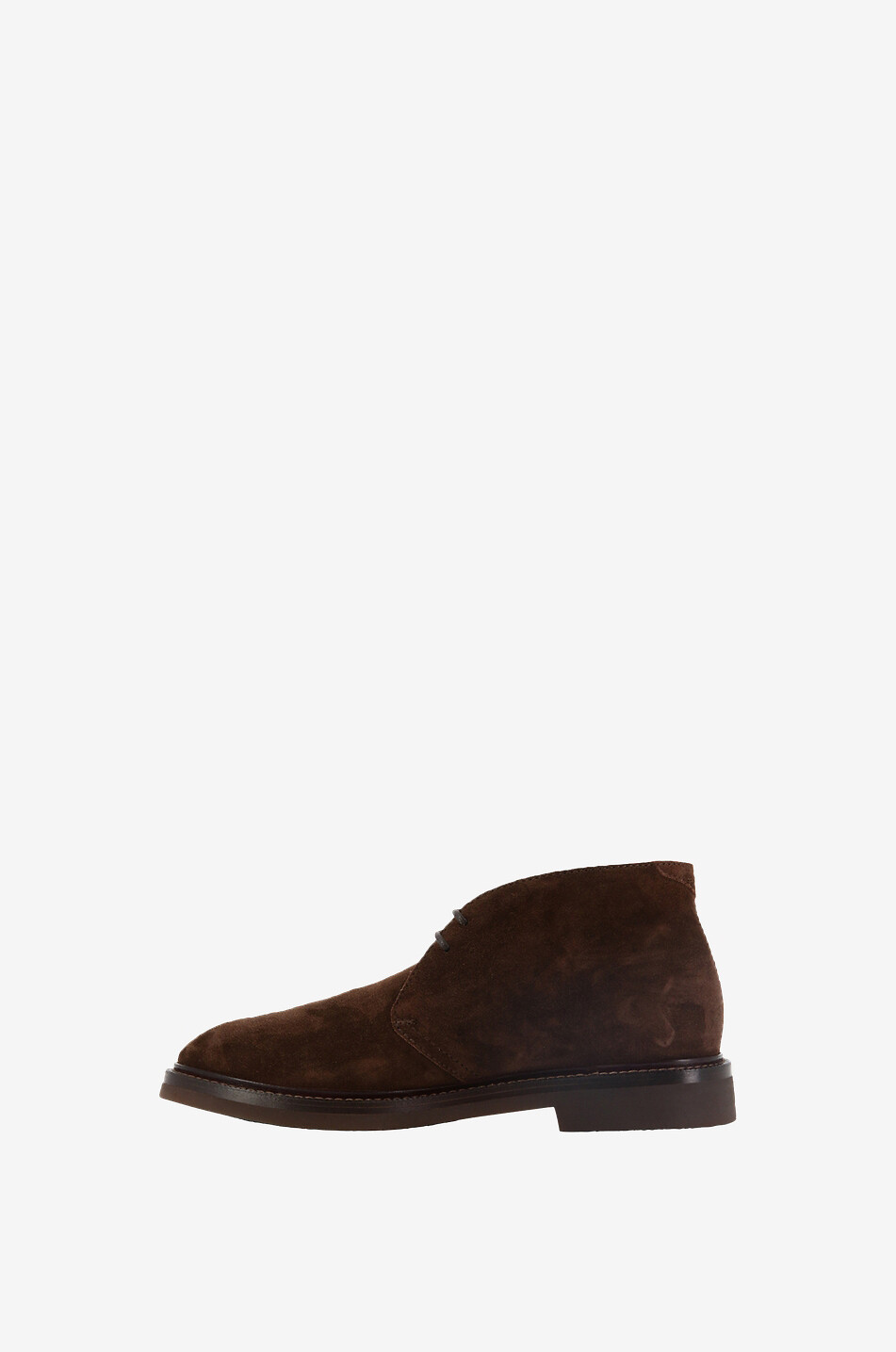 BRUNELLO CUCINELLI Desert boots in suede Men DARK BROWN 3
