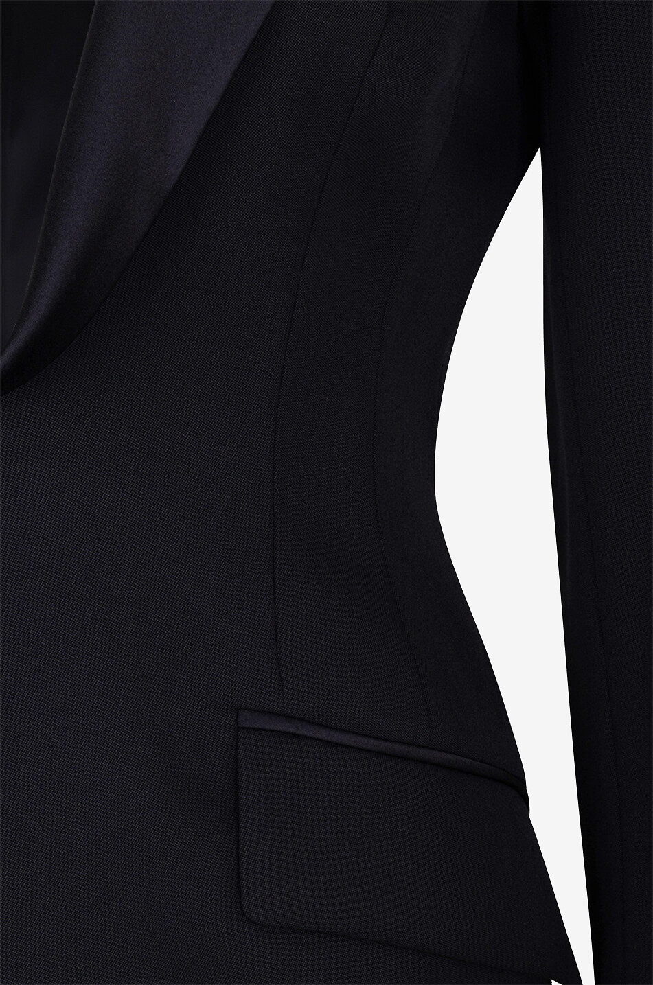 ALEXANDER McQUEEN Blazer fit wool mini dress Women BLACK 3