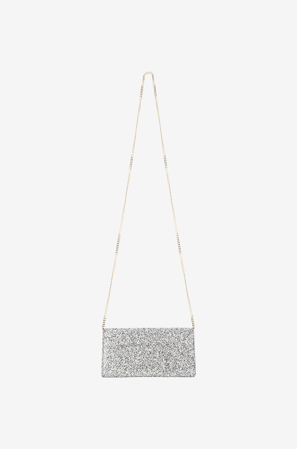 JIMMY CHOO Clutch aus Glitterstoff Emmie Damen GRAU 3