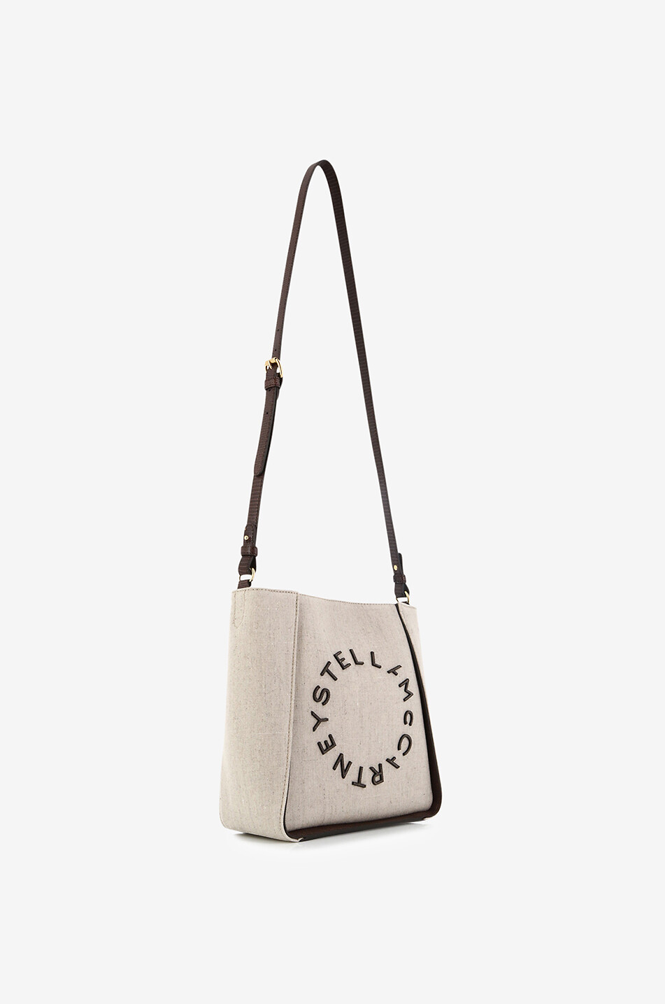 Sac porté croisé en chanvre et cuir vegan STELLA Logo