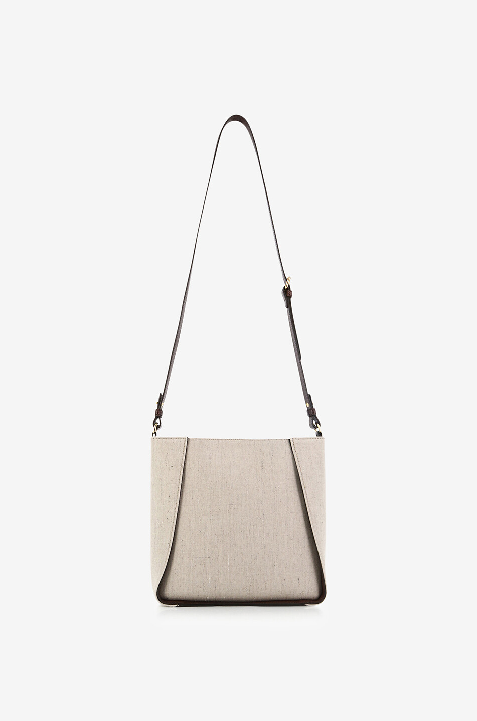 Sac porté croisé en chanvre et cuir vegan STELLA Logo