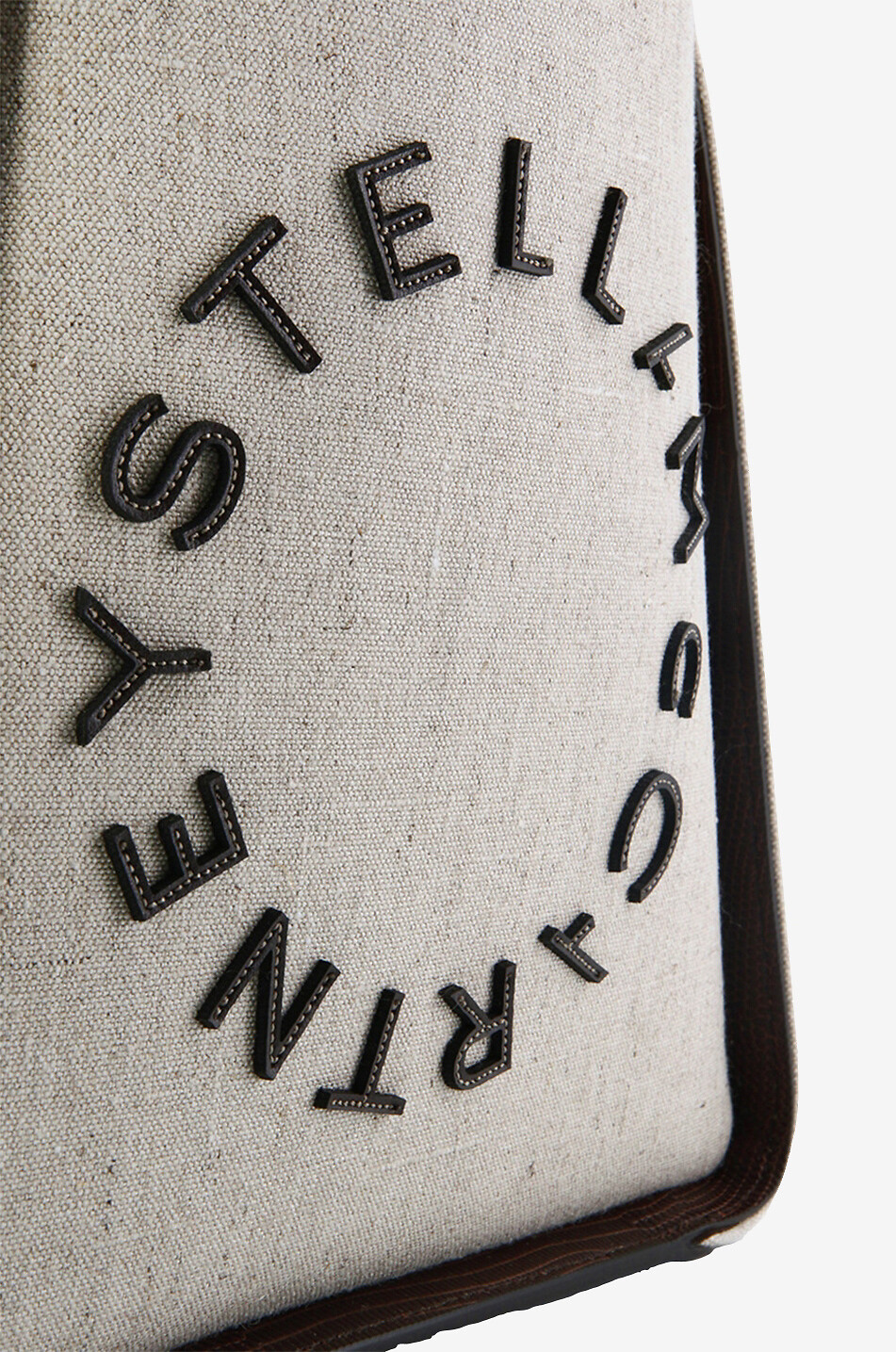 Sac porté croisé en chanvre et cuir vegan STELLA Logo