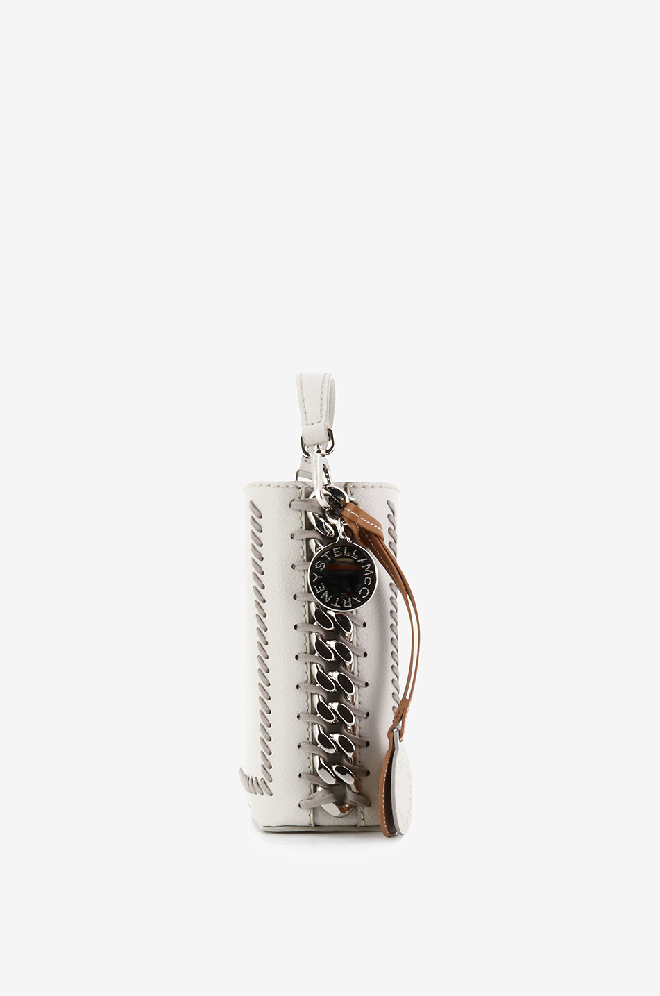 STELLA McCARTNEY Vegane Bucket-Tasche Frayme MIRUM Mini Square Damen GRAU 4