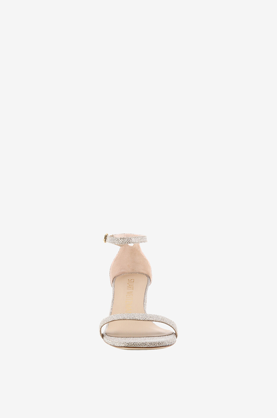 STUART WEITZMAN Sandalen aus Lurexstoff Nudistcurve 75 Block Damen HELLROSA 2