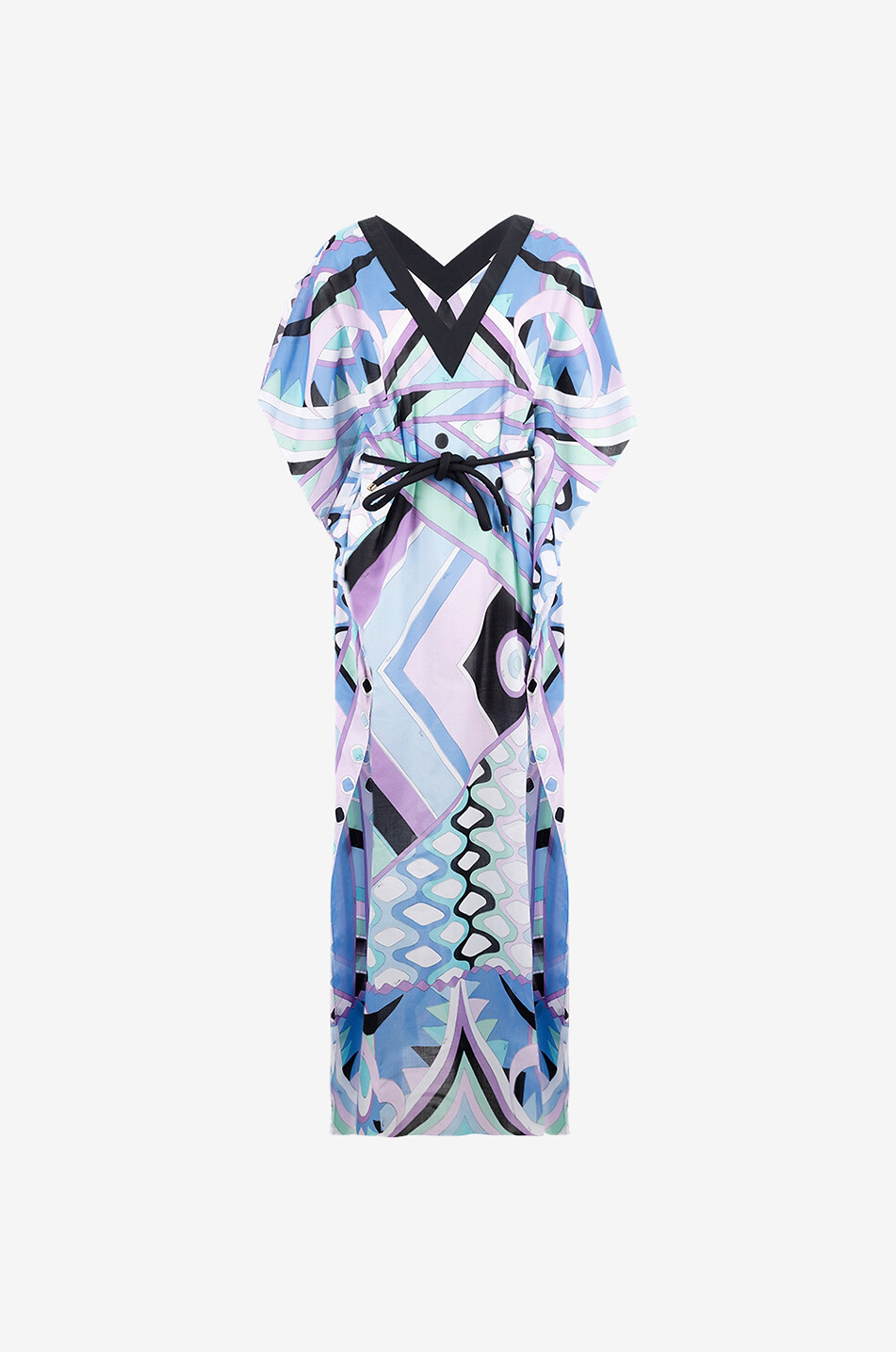 Caftan de plage long en mousseline de coton Vivara