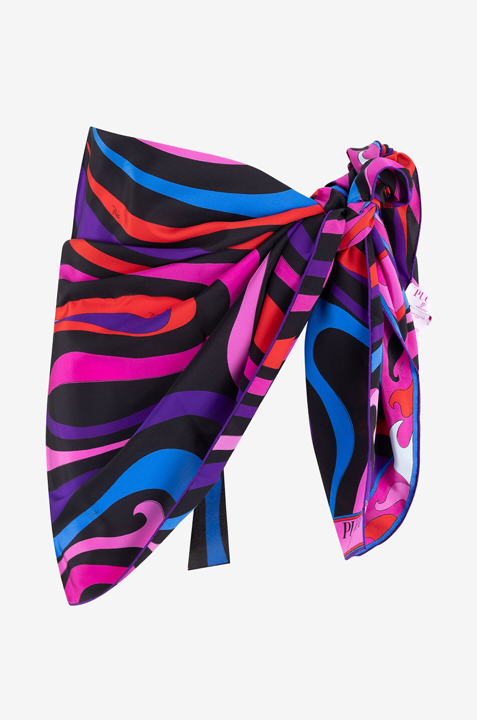 PUCCI Marmo silk twill hijab Women MULTI COLOURED 1
