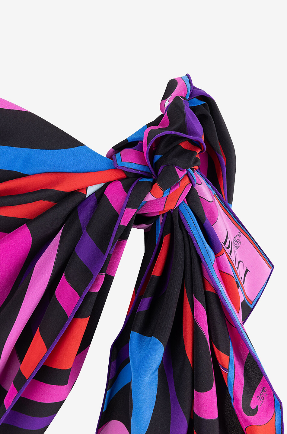 PUCCI Marmo silk twill hijab Women MULTI COLOURED 3