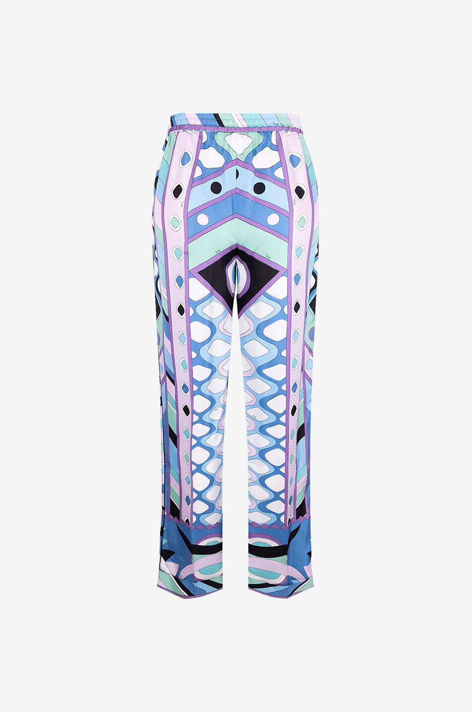 PUCCI Pantalon large en sergé de soie Vivara Femme MULTICOLORE 2