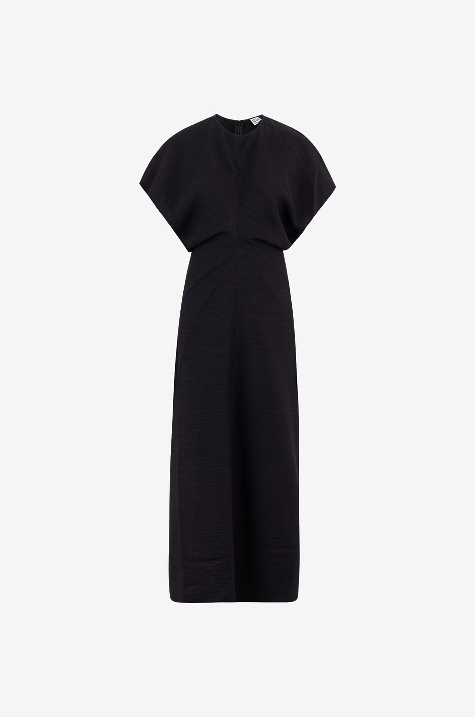 Langes Kleid in Crinkel-Optik Slouch Waist