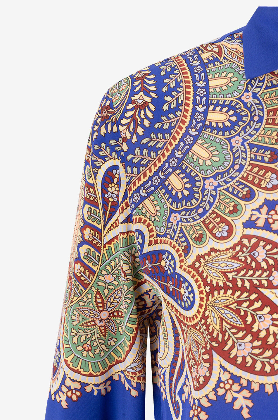 Chemise en crêpe de soie Floral Paisley Placé