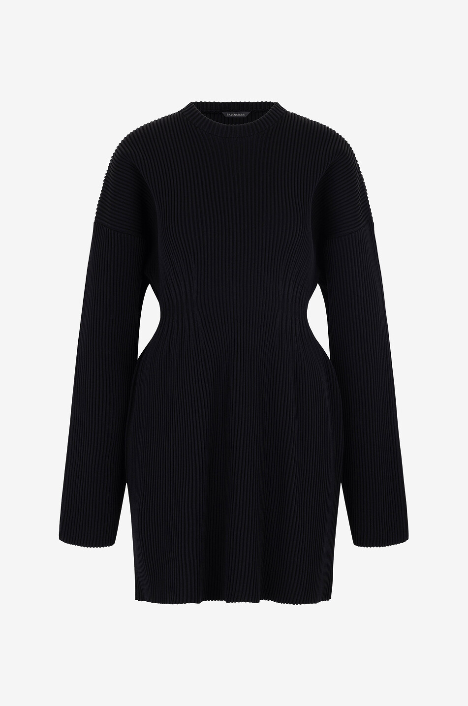Hourglass mini rib knit dress