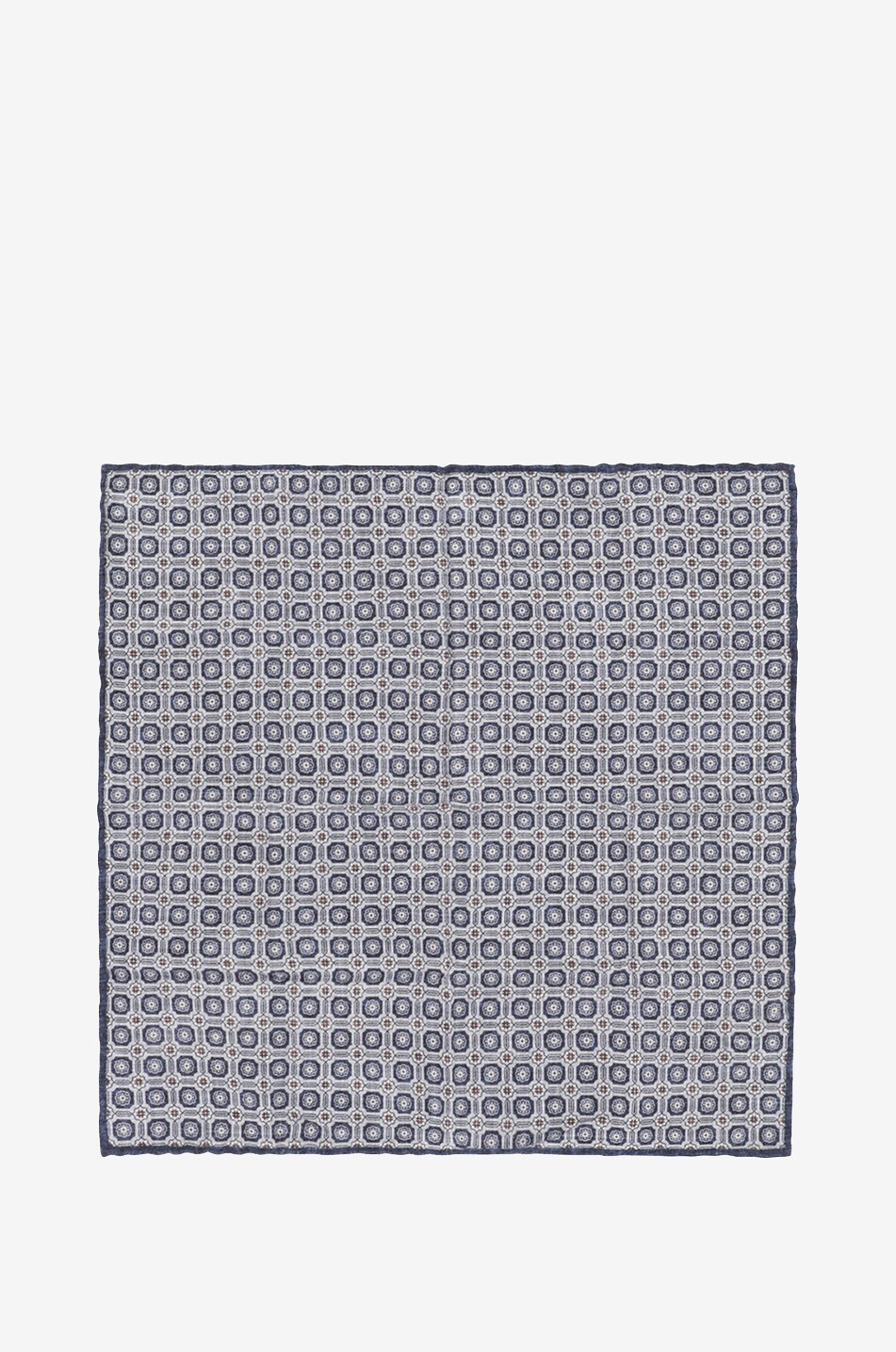 BRUNELLO CUCINELLI Floral pattern silk pocket square Men DARK BLUE 1