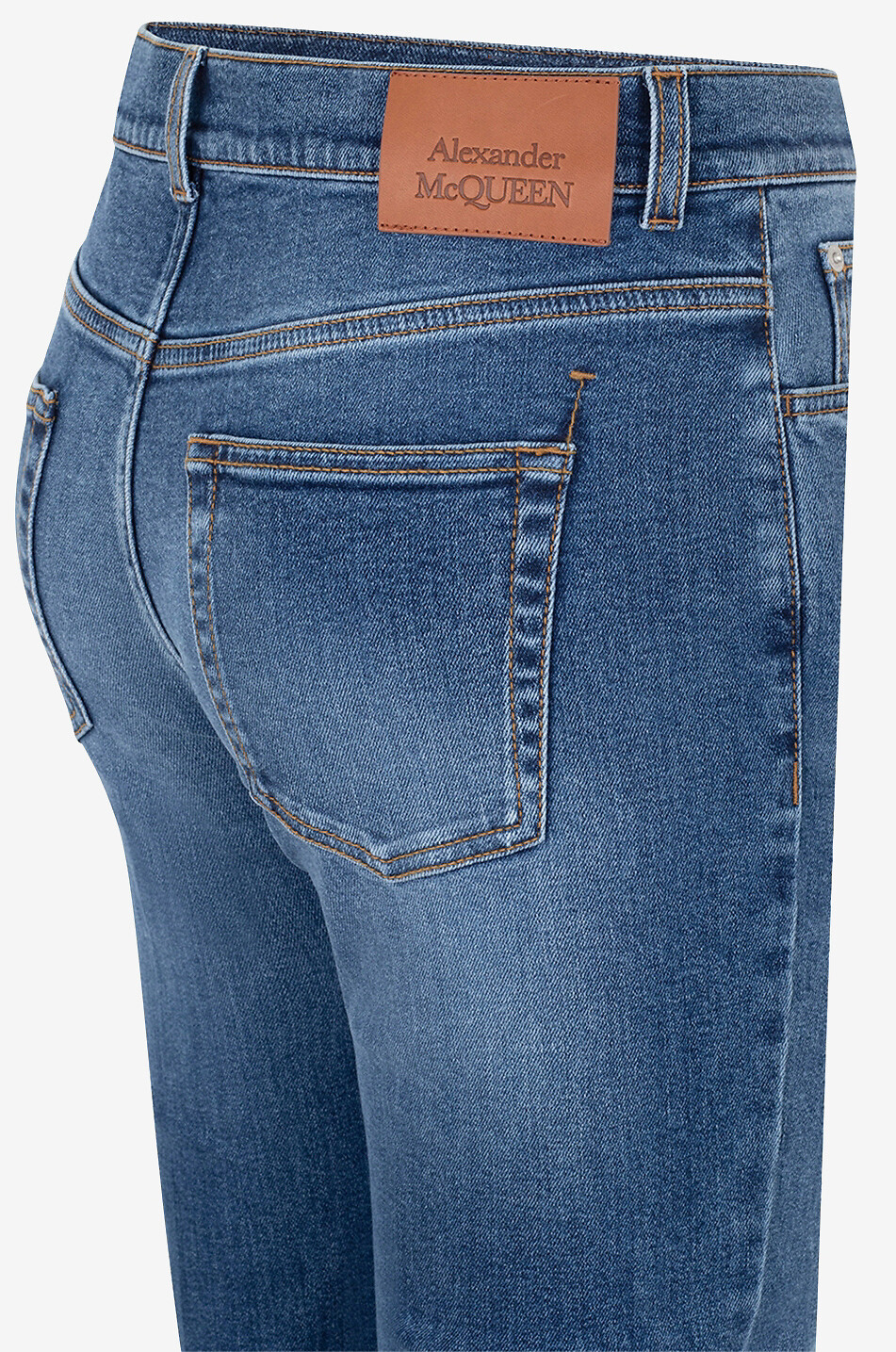 ALEXANDER McQUEEN Jean évasé délavé Femme BLEU 3