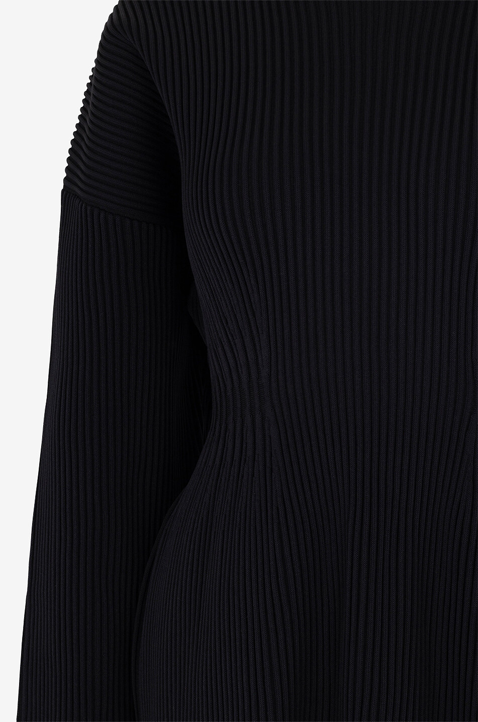 BALENCIAGA Hourglass mini rib knit dress Women BLACK 3