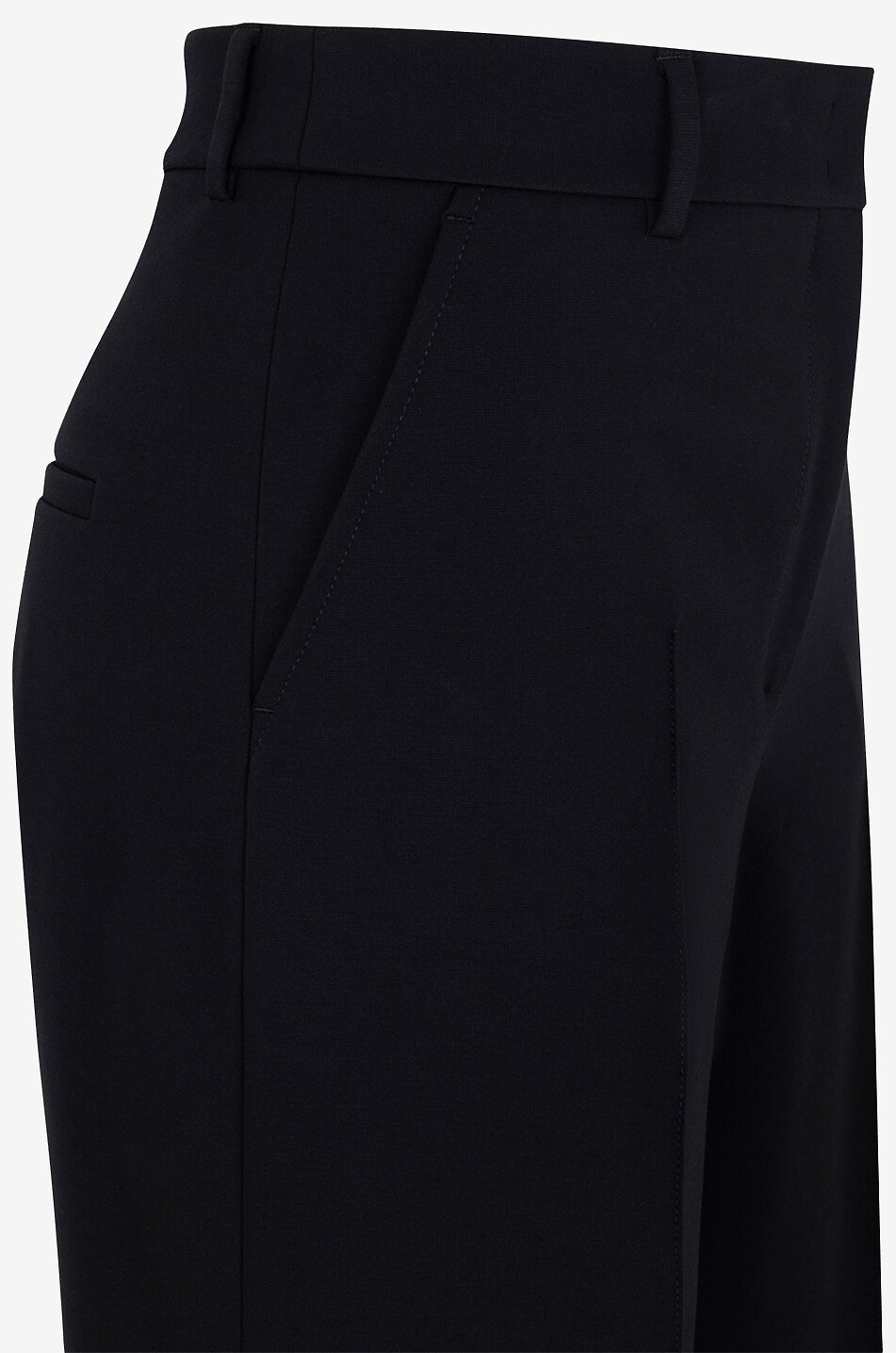 AKRIS PUNTO Chiaro wide-leg Milano jersey trousers Women BLACK 3