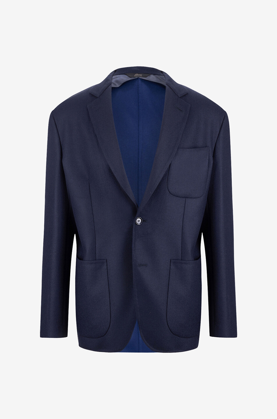 Single breasted wool and silk blazer