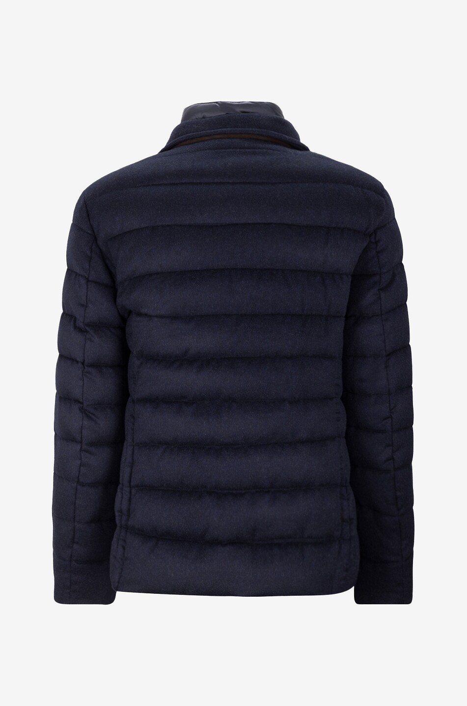 MOORER NOMOS-LS9 short wool and cashmere down jacket Men MEDIUM BLUE 2