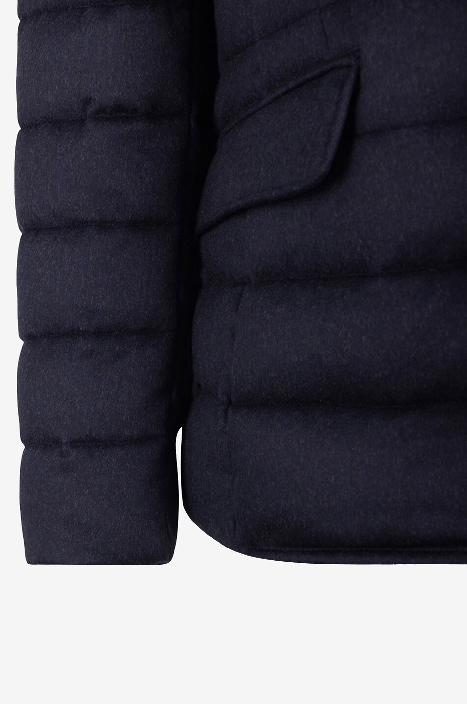 MOORER NOMOS-LS9 short wool and cashmere down jacket Men MEDIUM BLUE 3