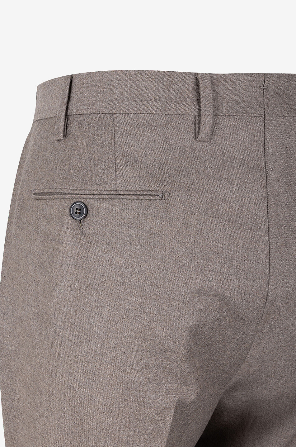Virgin wool and cashmere slim fit trousers
