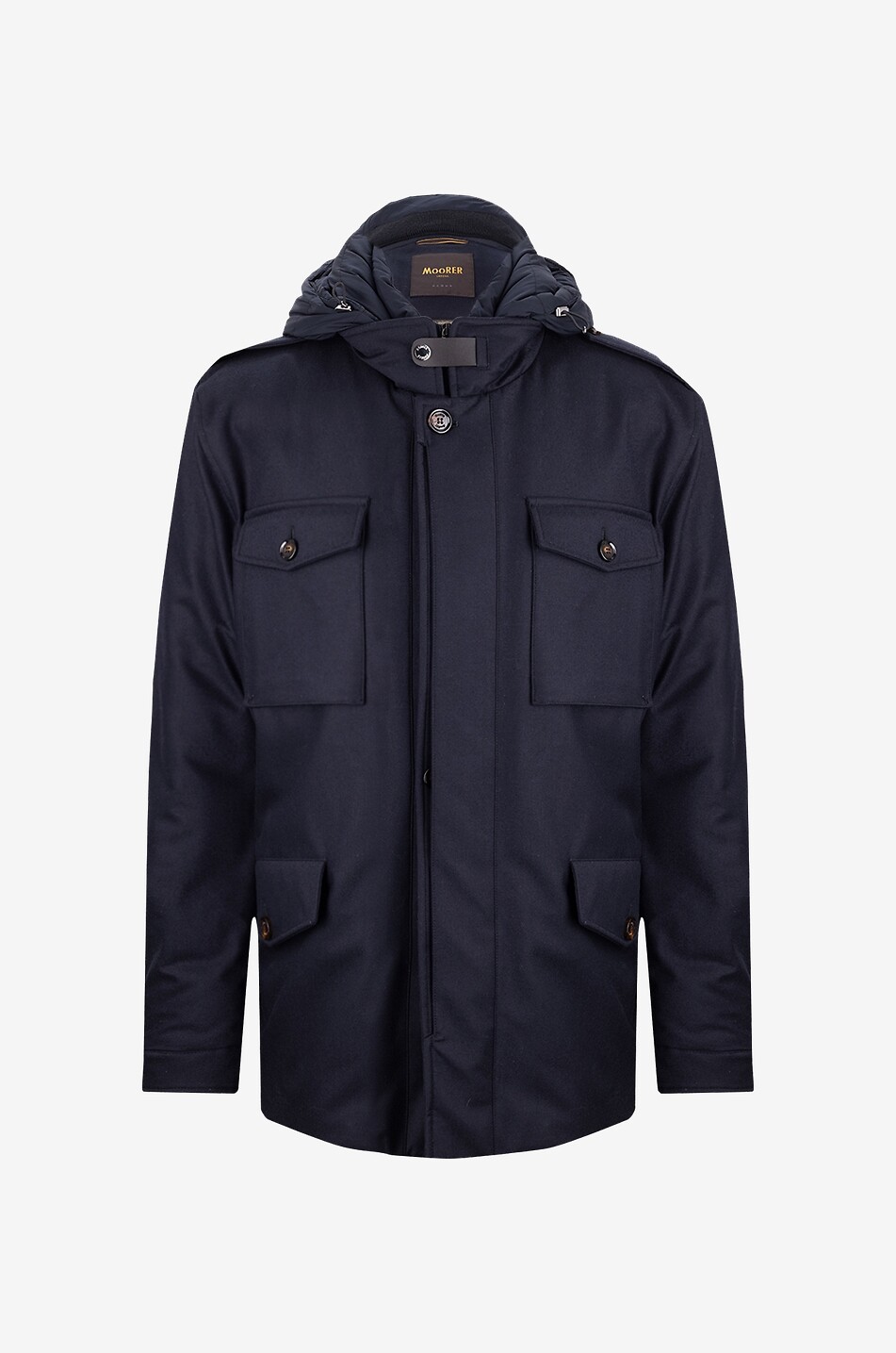 Isac-LL cashmere and wool parka