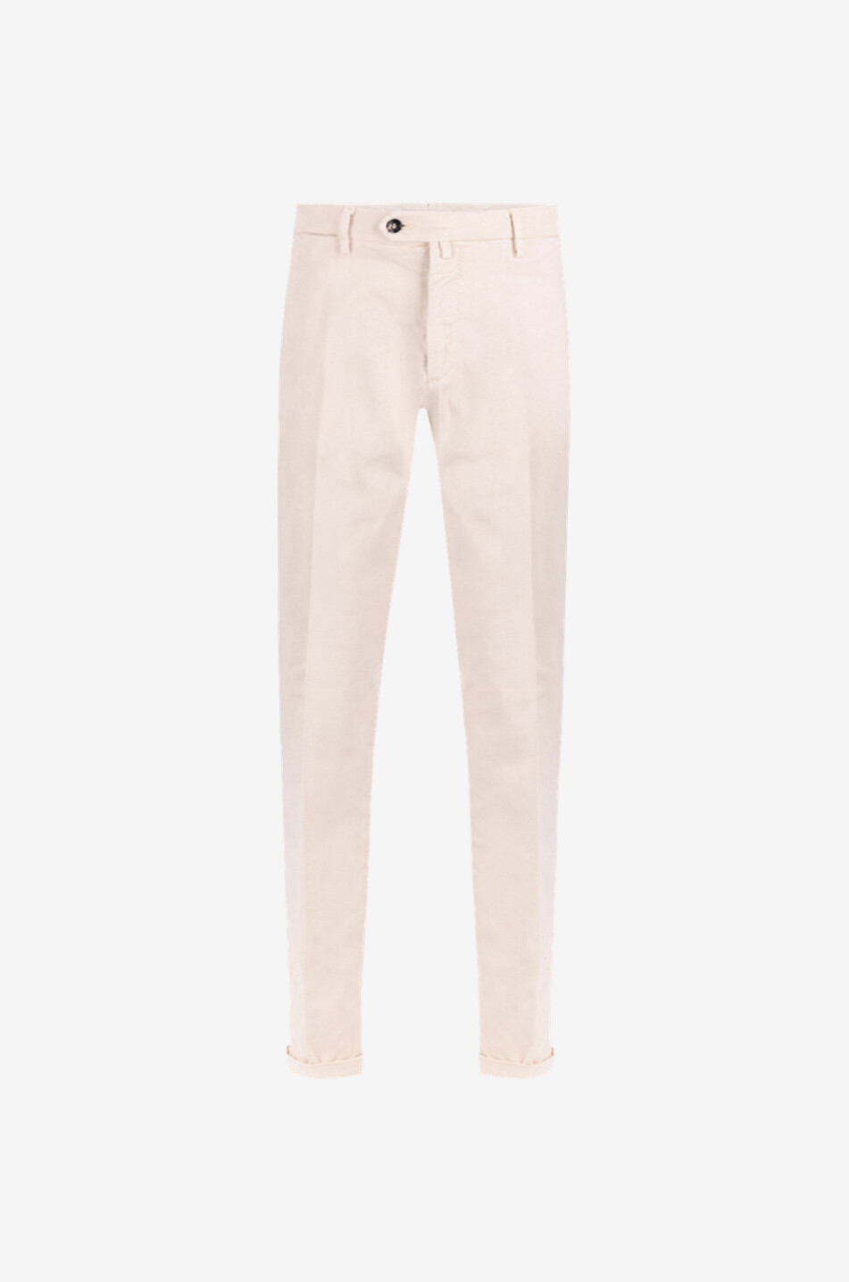 Pantalon slim en coton lyocell et soie