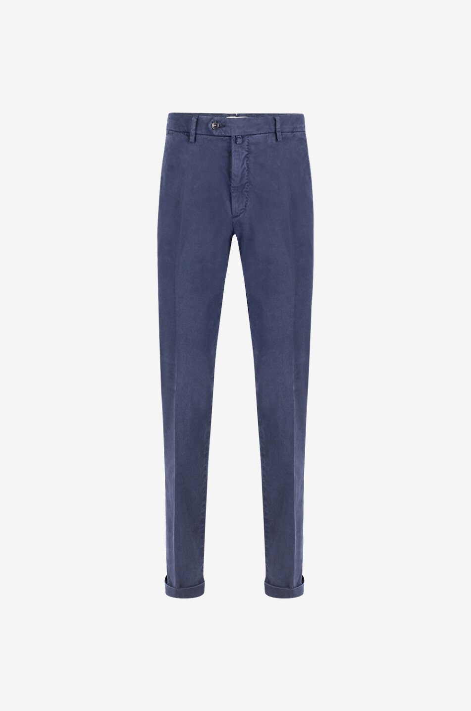 Pantalon slim en coton lyocell et soie