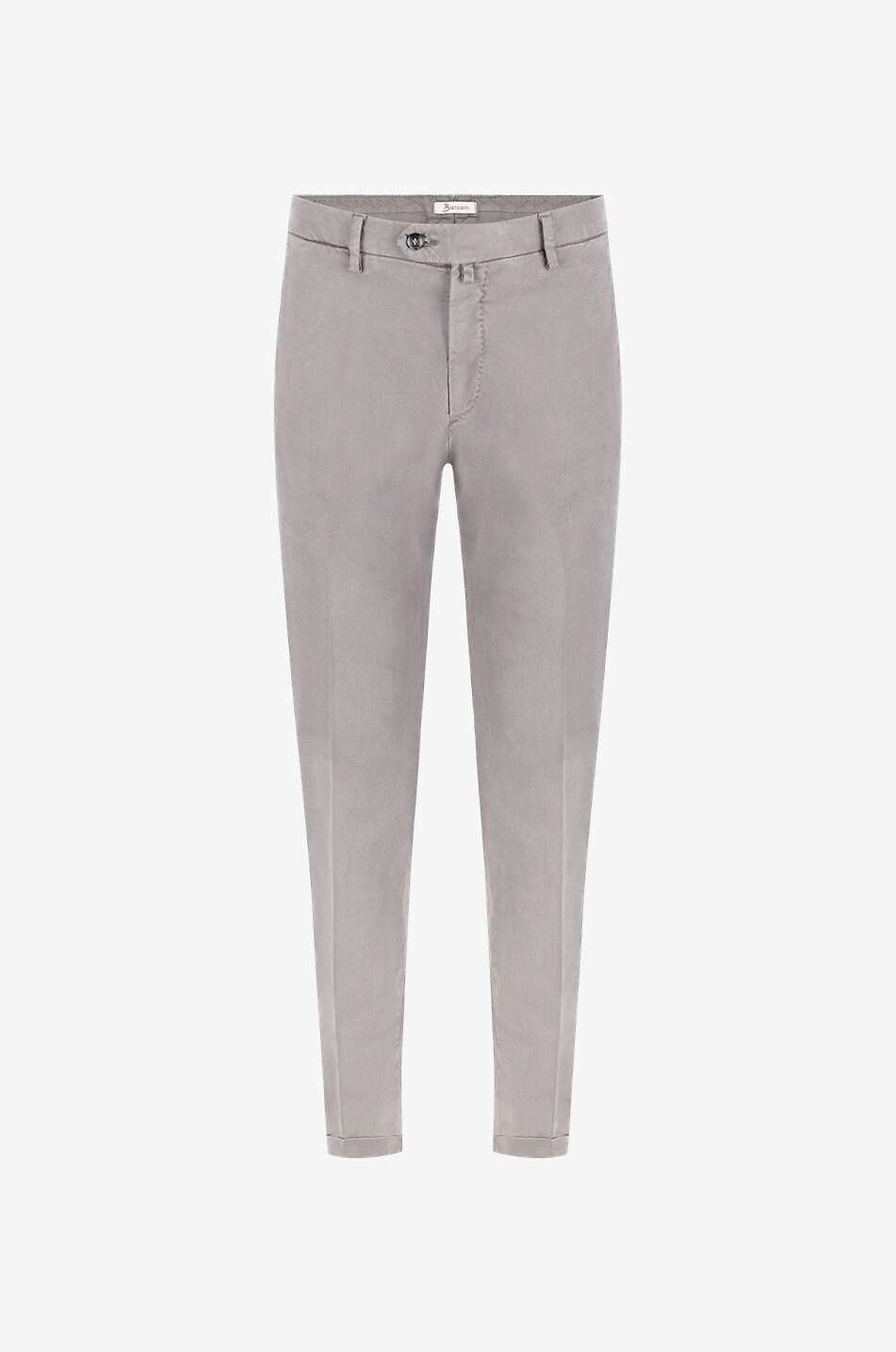 Pantalon slim en coton lyocell et soie