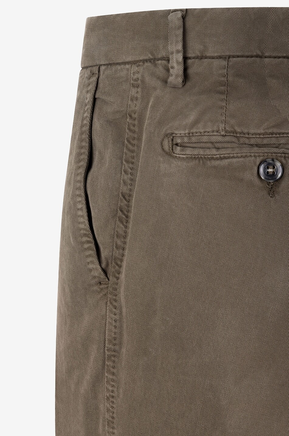 Cotton lyocell and silk slim fit trousers