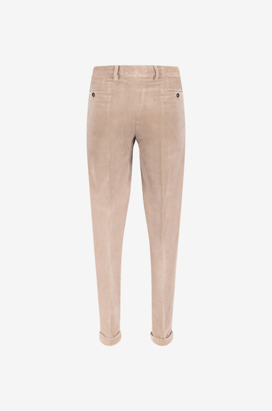Pantalon slim en velours côtelé de coton et cachemire