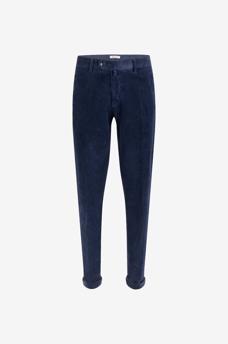 Cotton and cashmere corduroy slim fit trousers