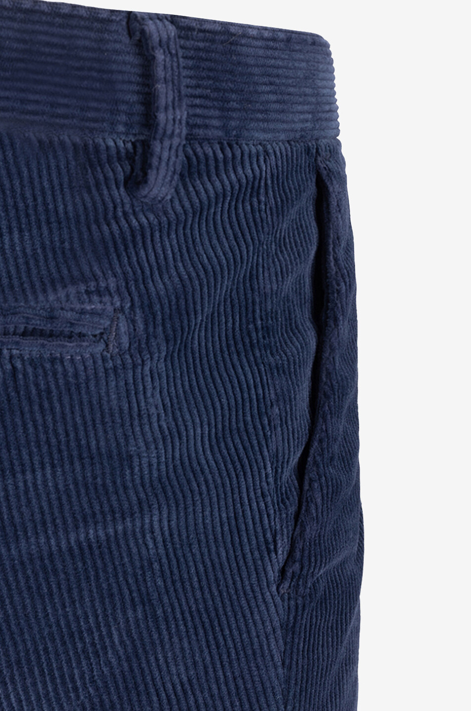 Cotton and cashmere corduroy slim fit trousers