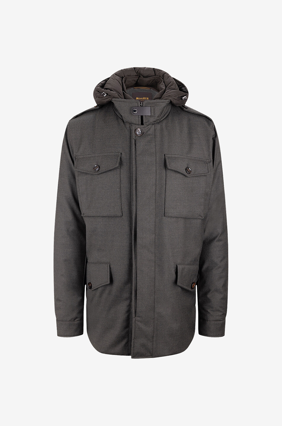 Isac-LL cashmere and wool parka