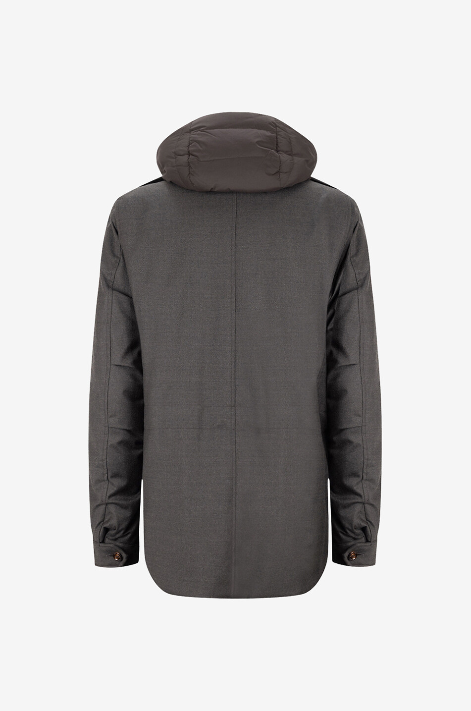 MOORER Isac-LL cashmere and wool parka Men DARK GREEN 2
