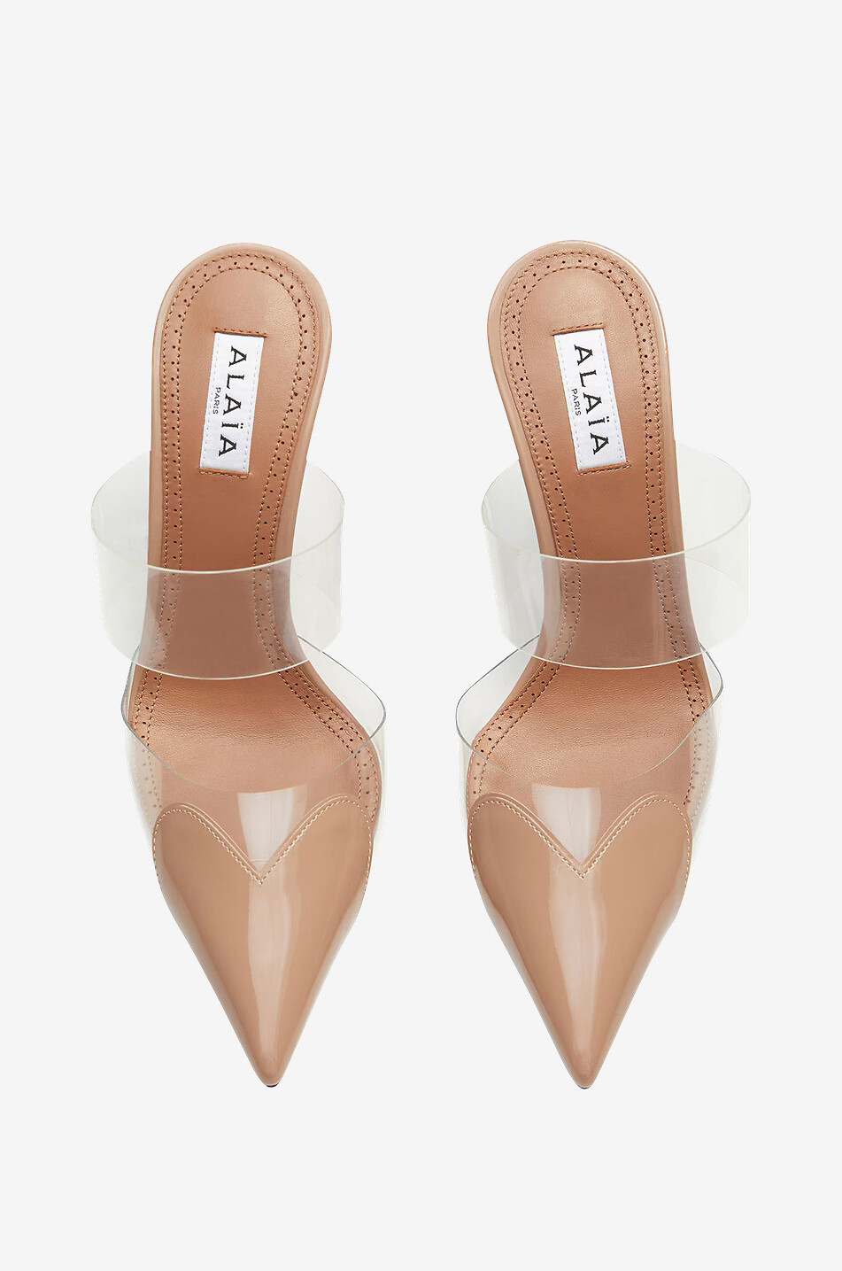 Mules a talon semi transparentes Le Coeur 90 ALAIA Bongenie