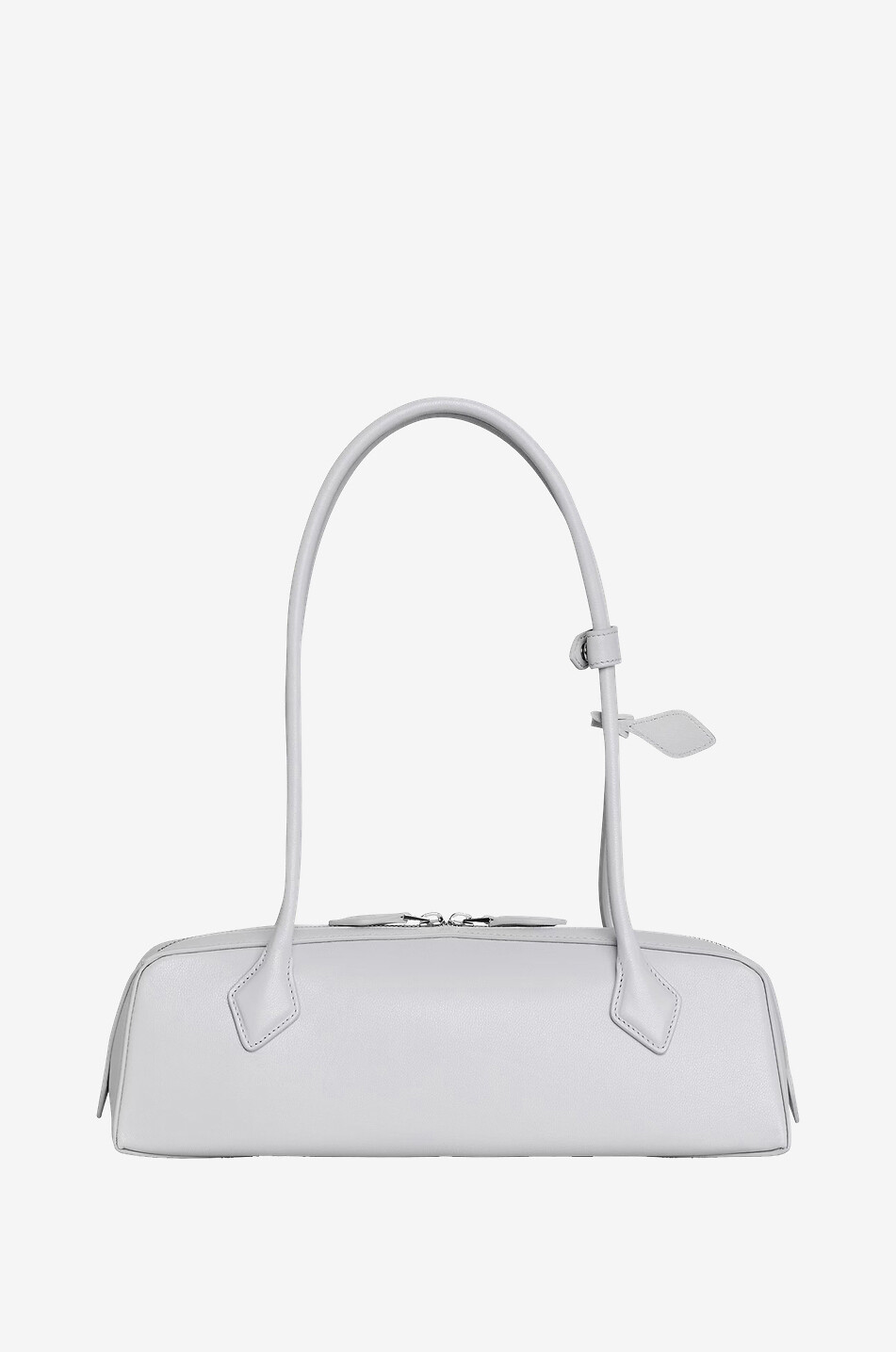 ALAÏA Le Teckel Medium smooth leather handbag Women GREY 3