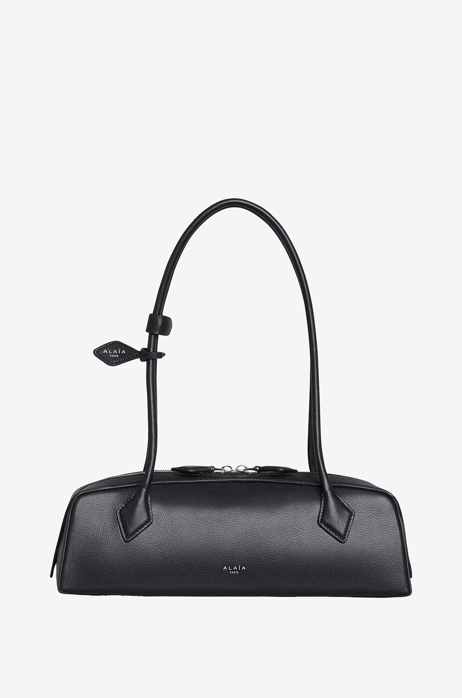 ALAÏA Le Teckel Medium smooth leather handbag Women BLACK 1