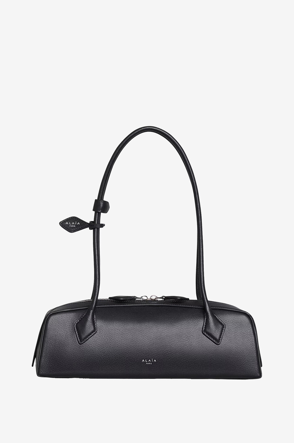 ALAÏA Le Teckel Medium smooth leather handbag Women BLACK 5