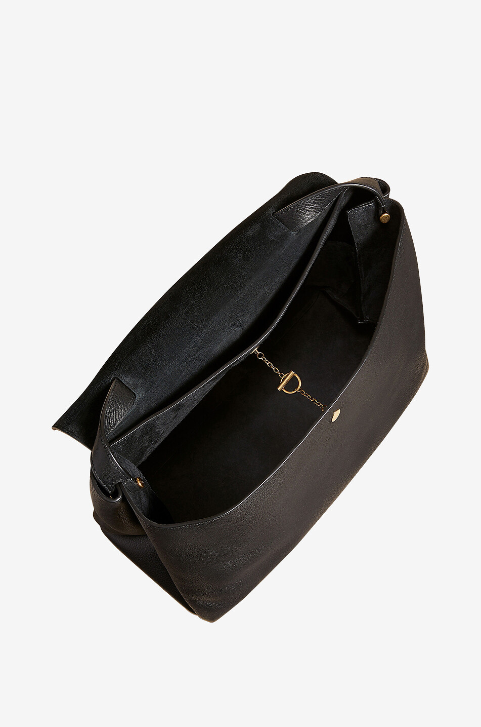 KHAITE The Large Lia grained leather handbag Women BLACK 4