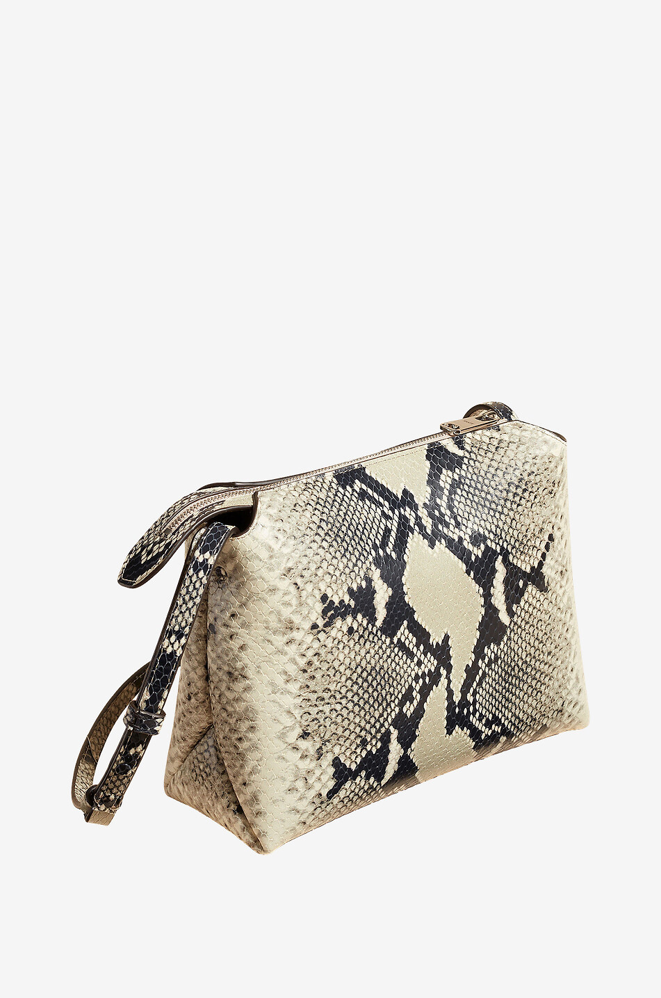 KHAITE The Lina python-embossed leather shoulder bag Women WHITE 2