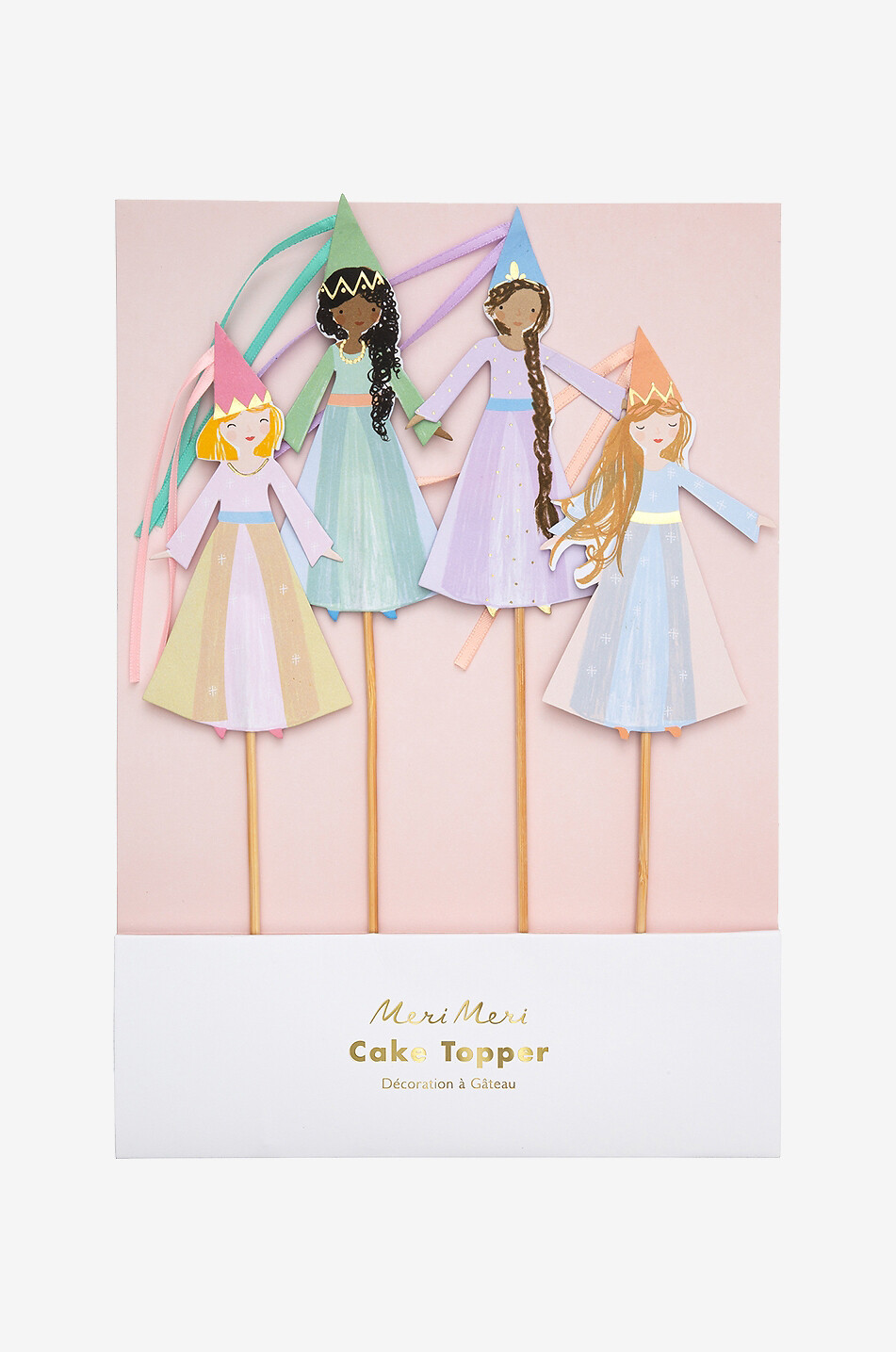 MERI MERI Kuchen-Dekoration aus Papier Magical Princess Baby BUNT 1