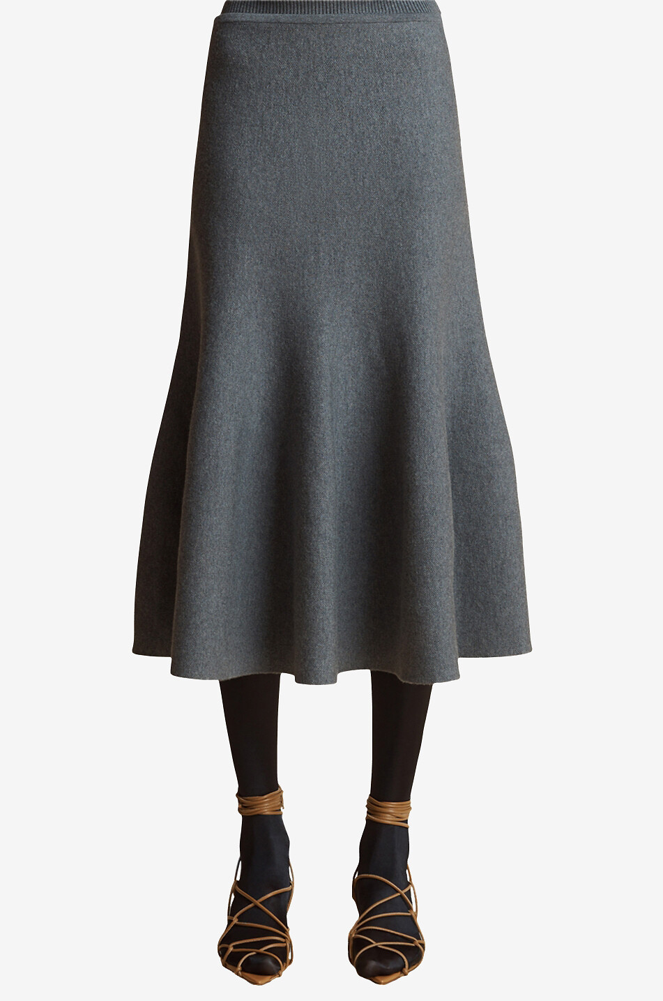 Jupe midi en maille The Odil