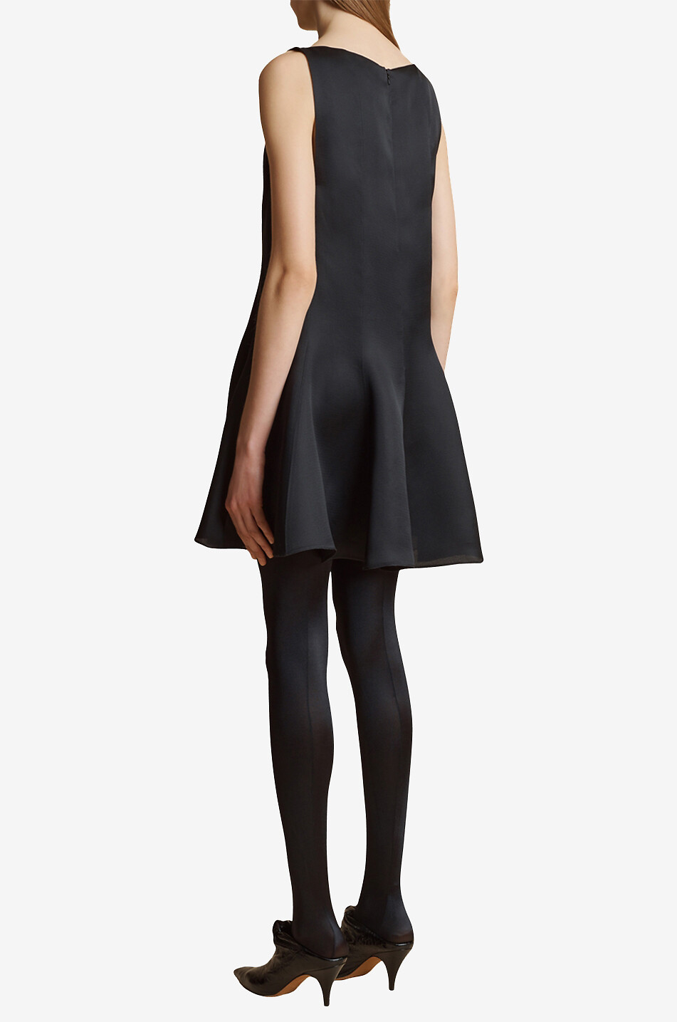 KHAITE The Mags sleeveless silk mini dress Women BLACK 3