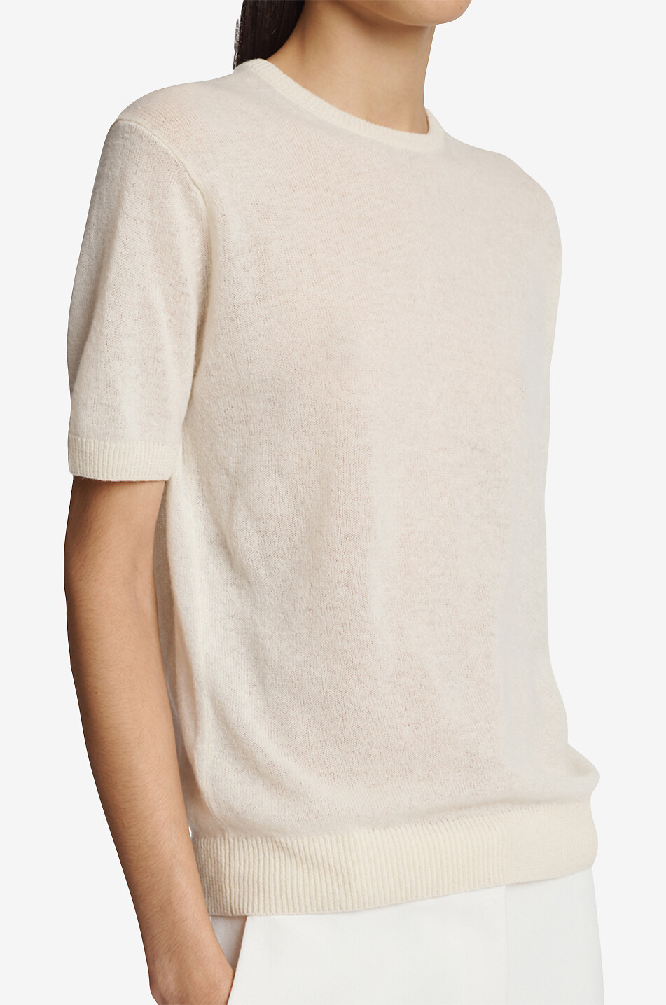 Kurzarm-Pullover aus Kaschmir The Pierre