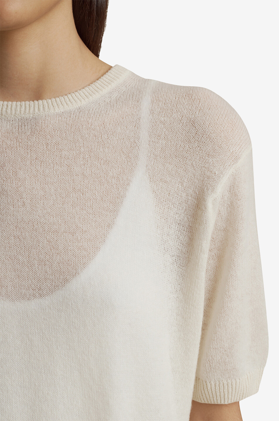 Kurzarm-Pullover aus Kaschmir The Pierre