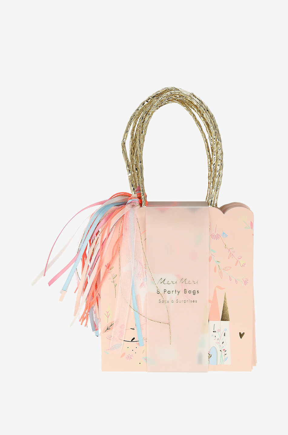 MERI MERI Geschenktaschen aus Papier Princess Party Baby ROSA 2