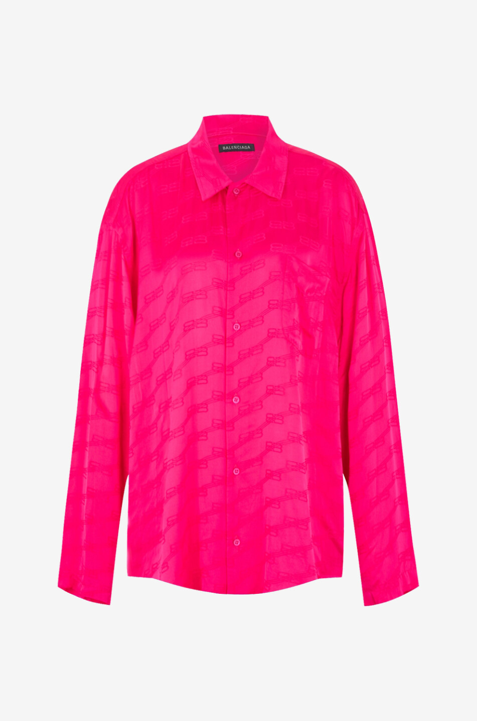 Chemise en jacquard de satin Minimal BB