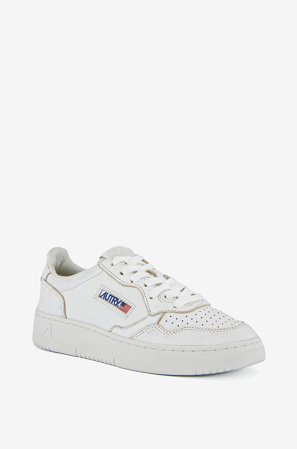 Niedrige zweifarbige Schnürsneakers Medalist