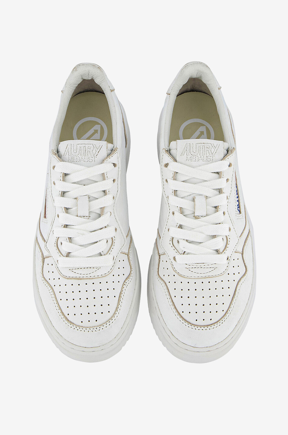 AUTRY Medalist low-top lace-up sneakers Women WHITE 4