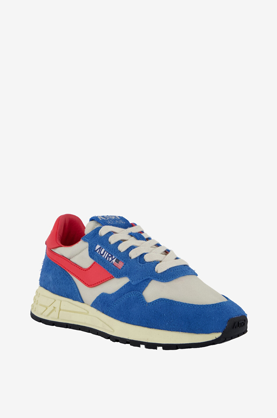 AUTRY Niedrige Materialmix-Schnürsneakers Reelwind Damen BLAU 1