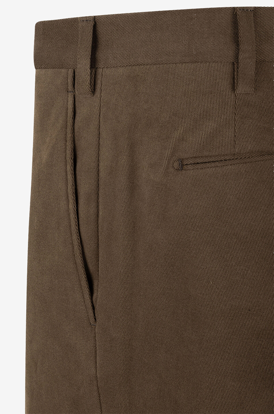 GERMANO Cotton classic trousers Men DARK BROWN 3